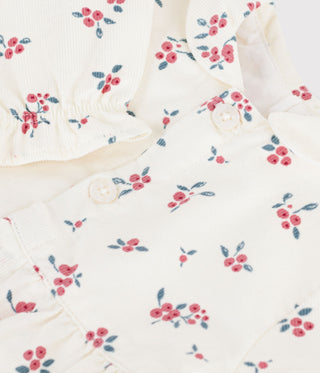 BABY GIRL'S COTTON ROMPERS