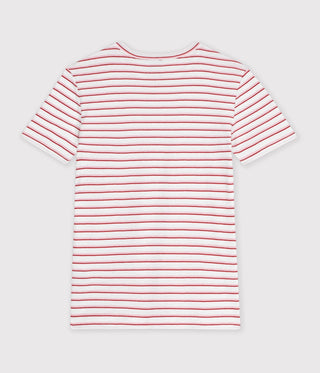 WOMEN'S SHORT-SLEEVED STRIPY ORGANIC COTTON T-SHIRT