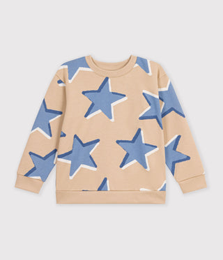 BOY'S STAR PRINT ORGANIC COTTON SWEATSHIRT