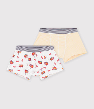 BOY'S FIREMAN PRINT COTTON BOXERS-2-PACK
