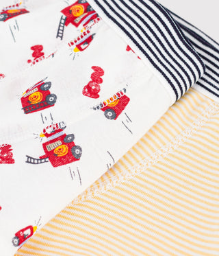 BOY'S FIREMAN PRINT COTTON BOXERS-2-PACK