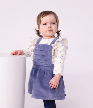 BABY GIRL'S LONG-SLEEVED FLORAL-PRINT COTTON BLOUSE