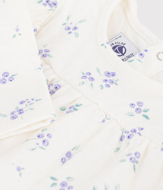 BABY GIRL'S LONG-SLEEVED FLORAL-PRINT COTTON BLOUSE