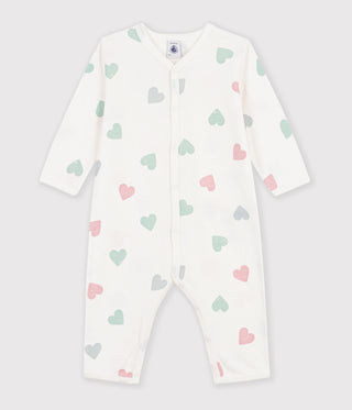 BABY GIRL'S COTTON FOOTLESS SLEEPSUIT