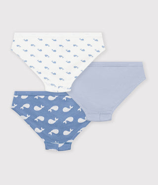 BOY'S WHALE PRINT COTTON BRIEFS -3-PACK