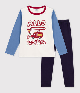 BOY'S FIREFIGHTER DESIGN ORGANIC COTTON PYJAMAS.