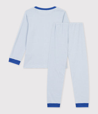 BOY'S STRIPY ORGANIC COTTON PYJAMAS