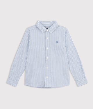 BOY'S STRIPY ORGANIC COTTON SHIRT