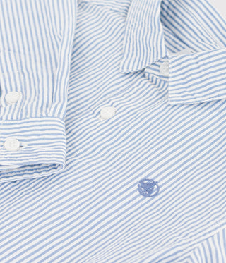 BOY'S STRIPY ORGANIC COTTON SHIRT