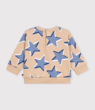 BABY BOY'S HEART-PRINT COTTON SWEATSHIRT
