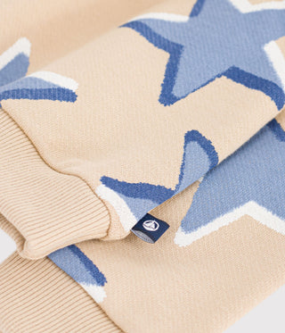 BABY BOY'S HEART-PRINT COTTON SWEATSHIRT