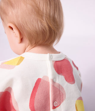BABY GIRL'S HEART-PRINT COTTON SWEATSHIRT