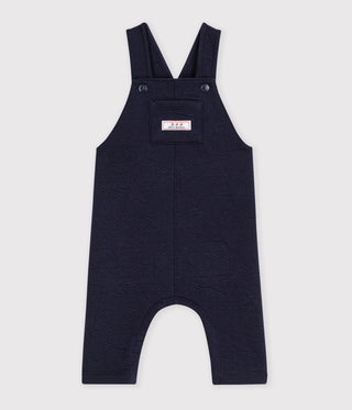 BABY THICK ORGANIC COTTON DUNGAREES WITH A STAR PATTERN