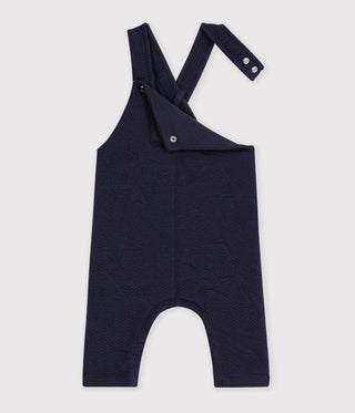 BABY THICK ORGANIC COTTON DUNGAREES WITH A STAR PATTERN
