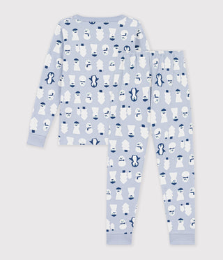 BOY'S SNUG-FITTING PRINTED COTTON PYJAMAS