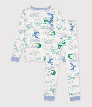 BOY'S SNUG-FITTING PRINTED COTTON PYJAMAS