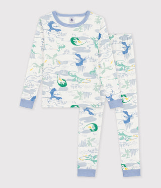 BOY'S SNUG-FITTING PRINTED COTTON PYJAMAS