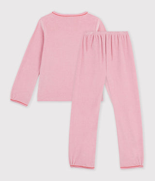 GIRL'S SNUG-FITTING PRINTED COTTON PYJAMAS