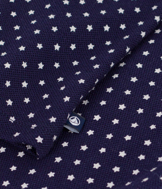 BABY SHORT-SLEEVED COTTON POLO SHIRT BOAT PRINT