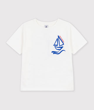 BOY'S SHORT-SLEEVED PRINTED ORGANIC COTTON T-SHIRT