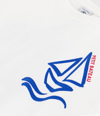BOY'S SHORT-SLEEVED PRINTED ORGANIC COTTON T-SHIRT