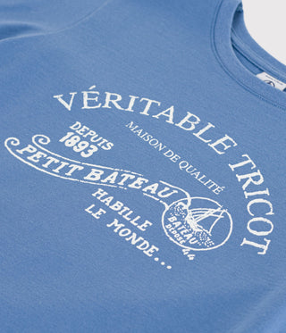 BOY'S SHORT-SLEEVED PRINTED ORGANIC COTTON T-SHIRT