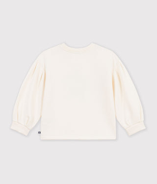 GIRL'S ANIMAL DESIGN ORGANIC COTTON SWEATSHIRT