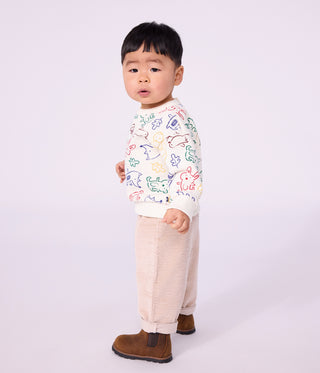BABY BOY'S ANIMAL PRINT COTTON SWEATSHIRT