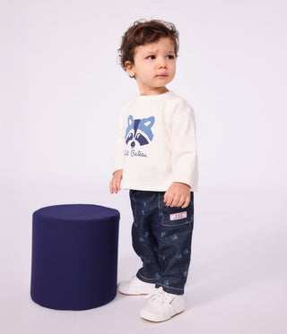 BBABY BOY'S LONG-SLEEVED ORGANIC COTTON T-SHIRT WITH A MOTIF
