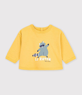 BABY BOY'S ANIMAL PRINT ORGANIC COTTON SWEATSHIRT