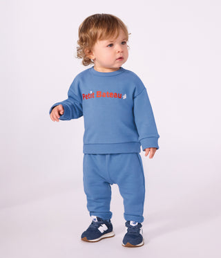 BABY BOY'S SWEATSHIRT IN COTTON WITH EMBROIDERY