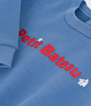 BABY BOY'S SWEATSHIRT IN COTTON WITH EMBROIDERY