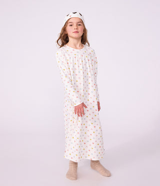 GIRL'S PRINCESS FANCY DRESS NIGHTDRESS AND TIARA IN ORGANIC COTTON