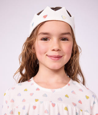 GIRL'S PRINCESS FANCY DRESS NIGHTDRESS AND TIARA IN ORGANIC COTTON