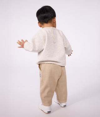 BABY BOY'S BOAT PATTERNED COTTON SWEATSHIRT