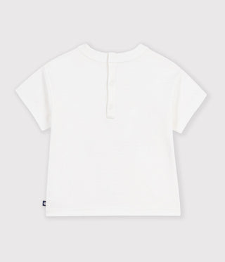 BABY BOY'S SHORT-SLEEVED PATTERNED ORGANIC COTTON T-SHIRT
