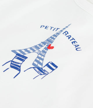 BABY BOY'S SHORT-SLEEVED PATTERNED ORGANIC COTTON T-SHIRT