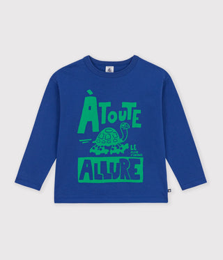 BOY'S LONG-SLEEVED PATTERNED T-SHIRT