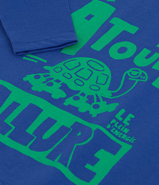BOY'S LONG-SLEEVED PATTERNED T-SHIRT