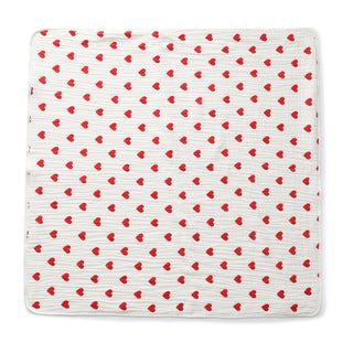 BABY UNISEX HEART PRINT BLANKET
