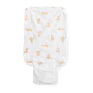 NEWBORN BABY UNISEX ORGANIC COTTON BURP CLOTH - 3-PACK