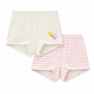 GIRL'S COTTON SHORTIES - 2-PACK