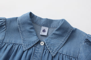 GIRL'S TENCEL SHORT SLEEVE DRESS