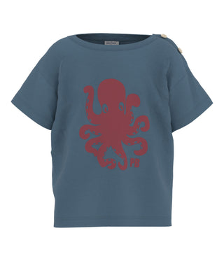 BABY BOY'S SHORT-SLEEVED COTTON JERSEY T-SHIRT WITH MOTIF