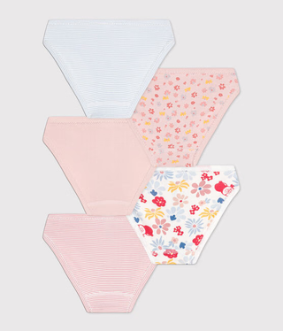 GIRL'S ORGANIC COTTON PANTIES - 5-PACK