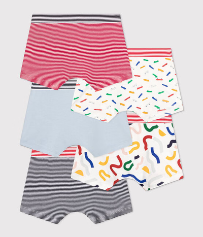 CHILDREN'S COTTON SKATEBOARD BOXERS - 5-PACK