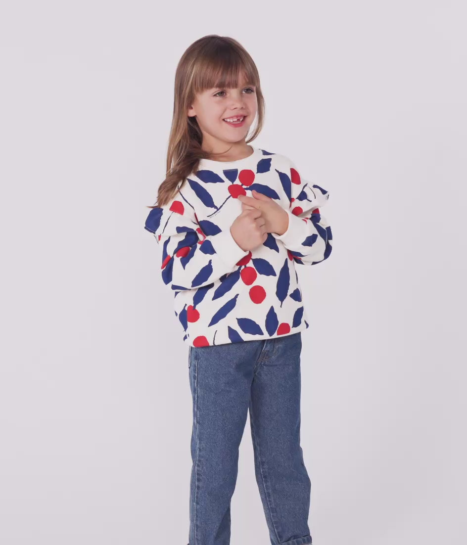 CHILDREN'S PRINTED COTTON SWEATSHIRT