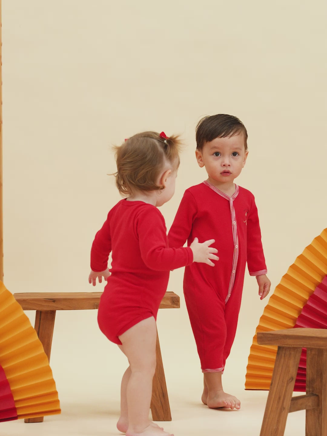 BABIES' FOOTLESS YEAR OF SNAKE COTTON PYJAMAS (CNY CAPSULE)