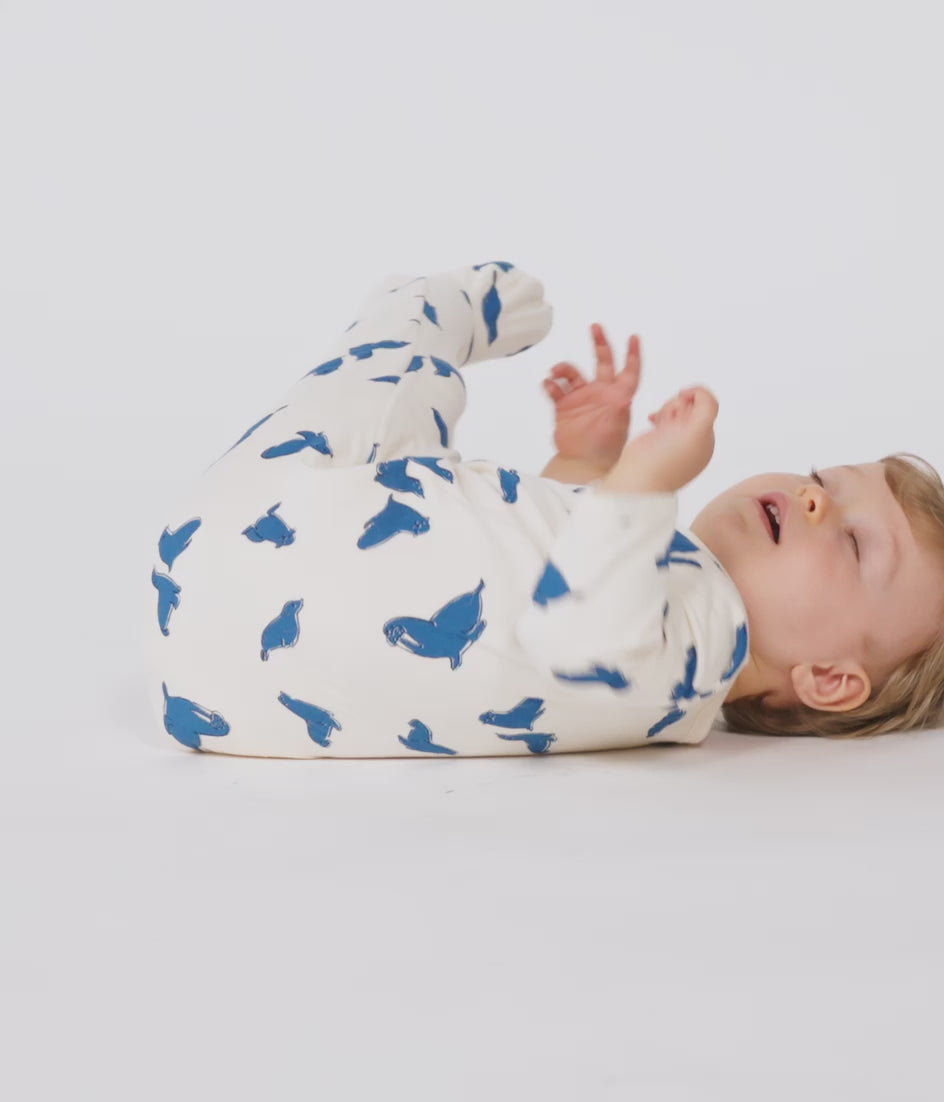 BABIES' COTTON SLEEPSUIT