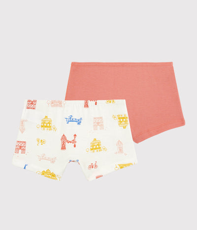 GIRLS' COTTON PARIS THEMED HIPSTERS - 2-PACK